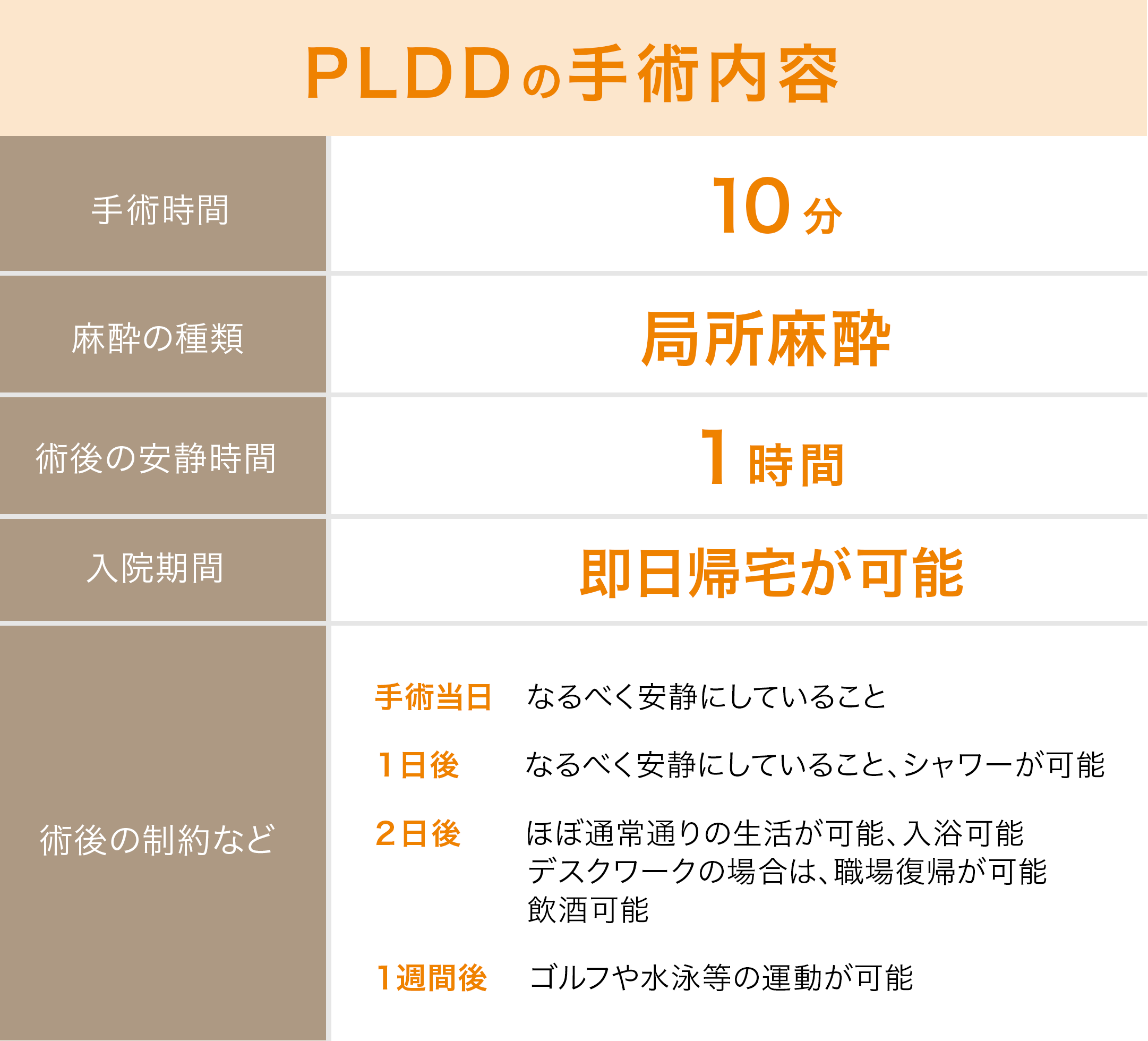 PLDDの手術内容